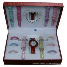 Gift Set Watch and Changeable Straps with Changeable Rings